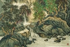 现代 国英 太行雾云 纸本